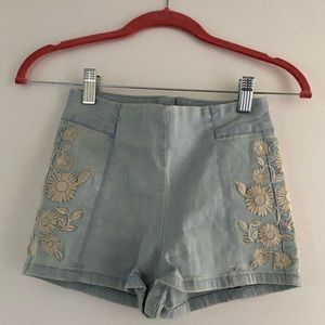 PacSun Denim High Waisted Shorts